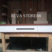 Gambar Rak tv dinding minimalis floating 3 pintu, #P150/120/100cm L.25cm T.20 - coklat muda, 100x25x20 dari Ummu_Design undefined 4 Tokopedia
