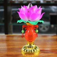 Gambar Weroyal 2pcs Lampu Lentera Elektrik Bentuk Bunga Teratai Bahan Giok dari santistorez undefined 4 Tokopedia