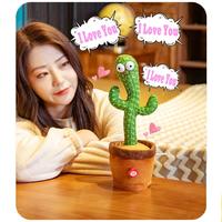 Gambar Children's Toys Dancing Cactus Recorded Speech Doll Singing Plush Toy dari ikan cupangss undefined 2 Tokopedia