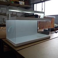 Gambar CUSTOM ACRYLIC AQUARIUM 2 RUANG 60X15X13 CMLAMPU LED - SEKAT BISA BUK dari Adeeva Erianthe undefined 3 Tokopedia