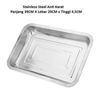 Gambar Nampan Stainless Tray BAKI Baking Keranjang Tatakan Tutup Besar 40 - Tutup SS 39x29 dari Autoku undefined 2 Tokopedia