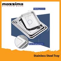 Gambar Massima Stainless Tray Nampan Persegi Serving Tray 36 x 27 x 2cm dari Massima Indonesia undefined 4 Tokopedia