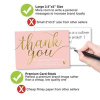 Gambar 50 Sheets/set 5*9 Cm Pink Thank Card Thank You Gift Decoration dari Satorus undefined 3 Tokopedia