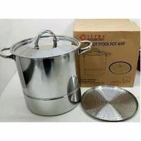 Gambar SUPRA PANCI SARANGAN / STOCK POT 30 QT STAINLESS STEEL TEBAL - panci - panci dari TOKO WALIYAH undefined 5 Tokopedia