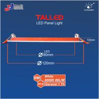Gambar LAMPU DOWNLIGHT 6W 120mm/ LED PANEL LIGHT 6W TALLED GARANSI 1 THN - Putih dari JNJ TALLED undefined 2 Tokopedia