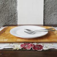 Gambar Piring Makan Ceper 9" / 23cm Lining Mas Indo keramik Indokeramik dari TOKO WALIYAH undefined 1 Tokopedia