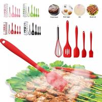 Gambar Spatula Set Kuas sutil Silikon Utensil Kitchen set - Merah dari Autoku undefined 4 Tokopedia