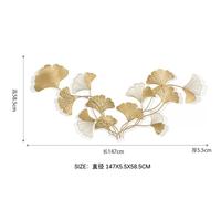 Gambar Luxury Wall Decoration 3d Gold / Hiasan Dinding Daun Ginkgo Besar Emas dari AestheticHome.Id undefined 3 Tokopedia