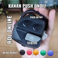 Gambar HOLDER SAKLAR KIRI HAZARD ON OFF/NO AHO LAMPU DIM UNTUK ALL MIO AEROX - dim Kuning, Aerox+FlshrRcng dari PartSe AUTOPARTS undefined 4 Tokopedia