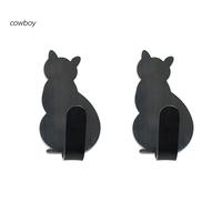 Gambar Cow| Home Supplies Cat Design Hook Wall Mounted Hook With Two Hooks dari Mbizarstore undefined 2 Tokopedia