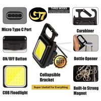 Gambar Lampu Led Gantungan Kunci Camping Lampu Emergency COB Magnet Anti Air - ABS  dari Go7 Store undefined 5 Tokopedia