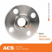 Gambar SOCKET WELD FLANGE 2 inch Stainless 316/L RF 150# SCH 80/80S MIE dari Alvindo Catur Sentosa undefined 1 Tokopedia