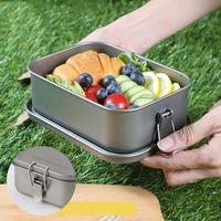 Gambar Healthy Titanium Alloy Portable Bento Dinner Box Leak-Proof Lunch Box - model 1 dari exflagshipgadget undefined 2 Tokopedia