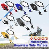 Gambar Universal Motorcycle Motorbike Aluminum Rod Rearview Side Mirrors - Blue dari PURNAMA shop 5 undefined 3 Tokopedia