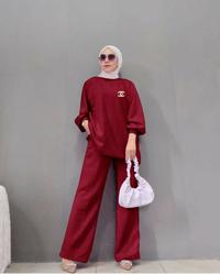 Gambar SETELAN RONA BAJU WANITA BAHAN RAJUT IMPORT DAN CELANA PANJANG MUSLIM dari DerylSejahtera undefined 1 Tokopedia