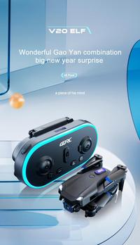 Gambar New Mini Drone V20 4k Profesional HD Dual Camera FPV Height Keep dari tokoberkah770 undefined 4 Tokopedia