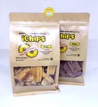 Gambar iChips Keripik Pisang Coklat Asli Lampung Kemasan Zip Lock 225g - Coklat dari Chintachink Shop undefined 3 Tokopedia