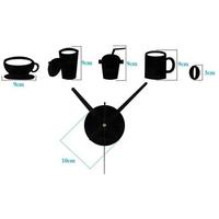 Gambar Jam Dinding Giant Wall Clock Model Kopi Cafe - DIY7 dari Buzper Official undefined 3 Tokopedia