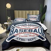 Gambar Bodhi Baseball Comforter Set Twin for Boys Baseball Bedding#4015 dari Home and Kitchen USA undefined 3 Tokopedia
