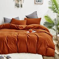 Gambar Cottonight Rust Comforter Set Full Burnt Orange Bedding Comforter Set dari Home and Kitchen USA undefined 3 Tokopedia