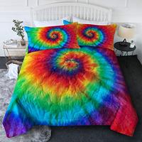 Gambar BlessLiving Tie Dye Comforter Twin Set Rainbow Bedding Twin dari Home and Kitchen USA undefined 5 Tokopedia