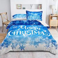 Gambar lris Bedding Bedding Set Snowflake Comforter Set(Christmas12,Queen) dari Home and Kitchen USA undefined 3 Tokopedia