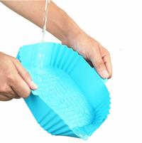 Gambar Air Fryer Silicone Pot Kotak Squere Oven Food Grade Tahan Panas - Abu-abu dari Sqiushop undefined 5 Tokopedia