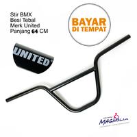 Gambar Stang Stir Handlebar Sepeda BMX Ukuran 20 United - Model M Glossy dari Toko Sepeda Magnolia undefined 1 Tokopedia