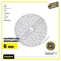 Gambar Tali Tambang PP 6mm x 200m Polypropylene PP Mono Rope POWERTEC dari powertec id undefined 3 Tokopedia