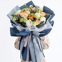 Gambar FLOWER WRAPPING BI COLOR CELLOPHANE 60x60CM WATERPROOF KERTAS BUNGA Bouquet Paper Karton - Pink+Baby Blue dari Jakarta Floral Wrap undefined 4 Tokopedia