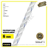Gambar Tali Tambang PP 6mm x 200m Polypropylene PP Mono Rope POWERTEC dari powertec id undefined 2 Tokopedia