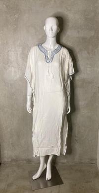 Gambar CHIC SIMPLE EMBROIDERED RAYON BATWING KAFTAN WANITA TN0817BB - WHITE dari Chic Simple Store ID undefined 2 Tokopedia