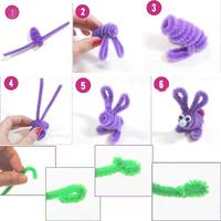 Gambar Kawat Bulu Mercy Pipe Cleaner 100 Pcs Mainan Edukasi Anak DIY Craft - Macaron dari IDT4 undefined 4 Tokopedia