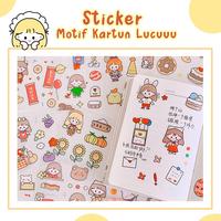 Gambar Sticker Aesthetic Kartun Lucu Dekorasi DIY Waterproof Diary Scrapbook - MX-5005-6 dari Maisha aksesoriss undefined 5 Tokopedia