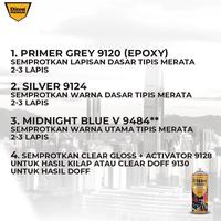 Gambar DITON Premium Pilok Pilox Cat Semprot - V 9484** Midnight Blue (400cc) dari Baru Indah undefined 3 Tokopedia