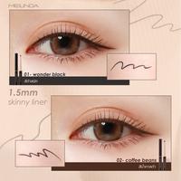 Gambar MEILINDA 1.5MM Skinny Liner | Eyeliner MC3120 - 04#Cocoa Brown dari Auroraa Beauty undefined 3 Tokopedia