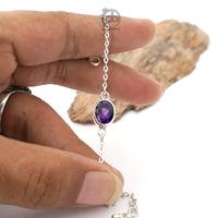 Gambar Gelang Wanita Batu Kecubung Amethyst Perak 925 Asli Methilia dari PERAK BALI_NEW undefined 5 Tokopedia