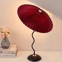 Gambar Lampu Meja Berbentuk Payung / Lampu Retro Samping Tempat Tidur - A, Cahaya Hangat dari RakimSon undefined 4 Tokopedia