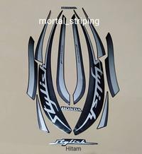 Gambar Stiker Striping Lis Body Scoopy Fi New 2019 Stylish Putih Matte Brown dari rakusonline undefined 4 Tokopedia