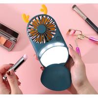 Gambar KP025 Kipas Cermin LED 3 In 1 Mini Fan Karakter Portabel Cermin Angin dari bidvanastore undefined 2 Tokopedia