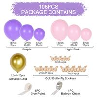 Gambar Butterfly Balon Lateks Confetti Desain Kupu-Kupu Pink Ungu Untuk dari Anduki undefined 2 Tokopedia