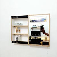 Gambar TERBARU Lemari Kaca Cermin Rias Dinding Rak Kosmetik | Cermin Geser | - kunci 30cm  dari mohamadramli2 undefined 4 Tokopedia