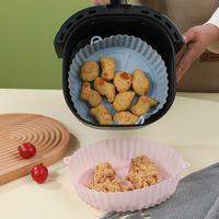 Gambar Alas Air Fryer Baking Tray Silicone Pan - Putih dari de.er store undefined 4 Tokopedia