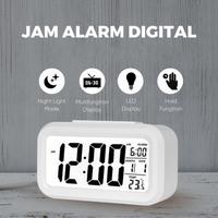 Gambar Jam Meja Digital Alarm Tidur Weker Sensor Cahaya Suhu Ruangan - Putih dari Dede Elektronik Bali undefined 2 Tokopedia
