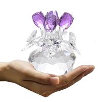 Gambar 4 Colors Crystal Rose Flower Figurine Glass Princess Style dari Wastore One undefined 2 Tokopedia