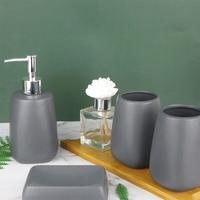 Gambar Nordic Bathroom Accessories Set Ceramic Liquid Soap dari Arishop Indo undefined 4 Tokopedia