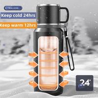 Gambar Stainless Steel Thermos Bottle for Hot Coffee Vacuum Thermal Water dari Alvori Shop undefined 4 Tokopedia