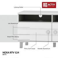 Gambar TERMURAH ACTIV FURNITURE NEXA RTV 124 RAK MEJA TV BUFFET MODERN dari Point Center undefined 3 Tokopedia