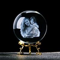 Gambar 3D Laser Engraved Crystal Photo Ball with Base Personalized Keepsake dari Alvori Shop undefined 1 Tokopedia