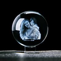 Gambar 3D Laser Engraved Crystal Photo Ball with Base Personalized Keepsake dari Alvori Shop undefined 4 Tokopedia